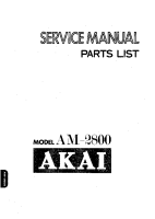 Akai AM-2800-Service-Manual